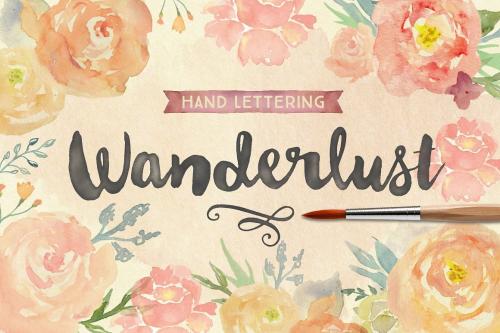 Wanderlust Letters Font