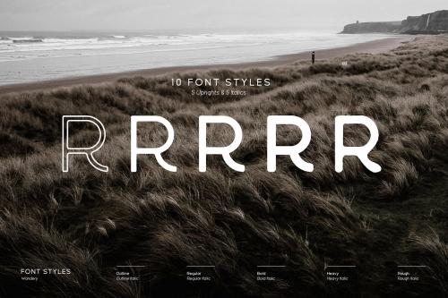 Wandery Sans Serif Font