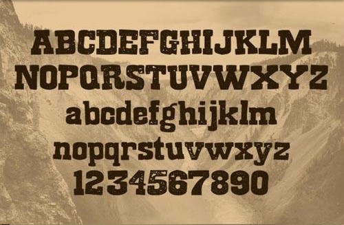 Wanted Old West Style Title Font