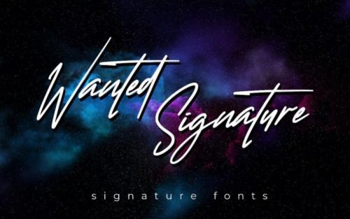 Wanted Signature Font