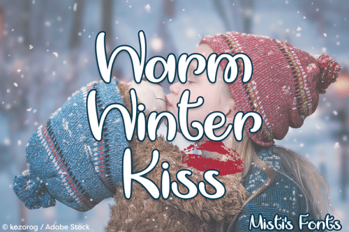 Warm Winter Kiss Script Font