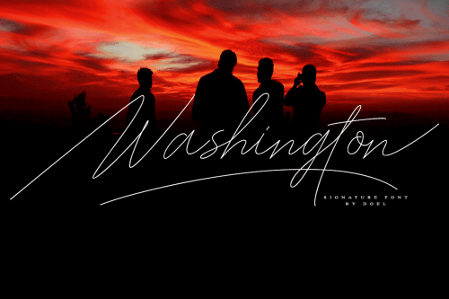 Washington Signature Font