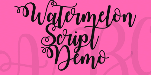 Watermelon Script Font