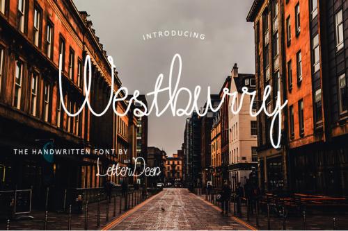 Westburry a Handwritten Font