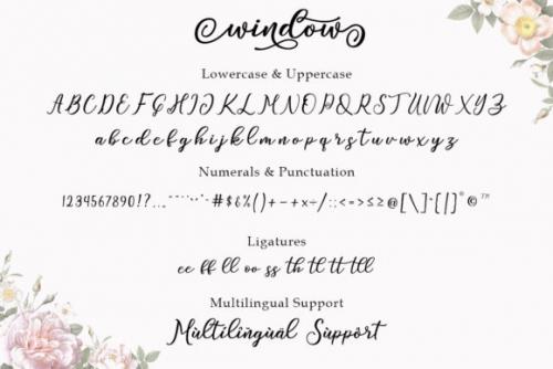 Window Script Font