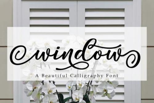 Window Script Font