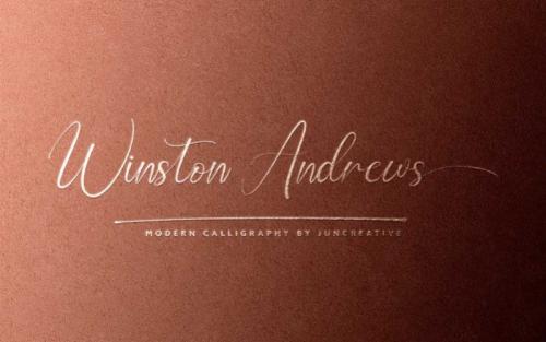 Winston Andrews Calligraphy Font