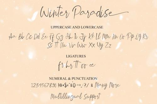 Winter Paradise Handwritten Font