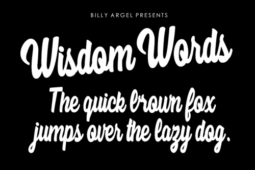 Wisdom Words Font