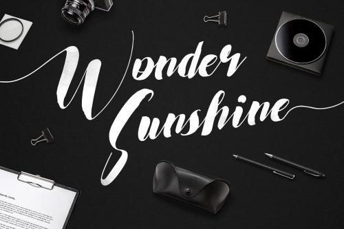Wonder Sunshine Long Swashes Font