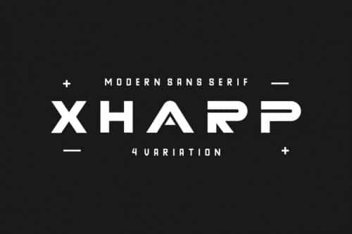 Xharp Futuristic Font Generator