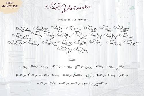 Yolanda Script Font