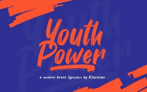 Youth Power Brush Font