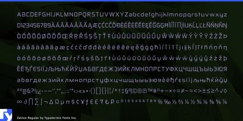 Zekton Font Family