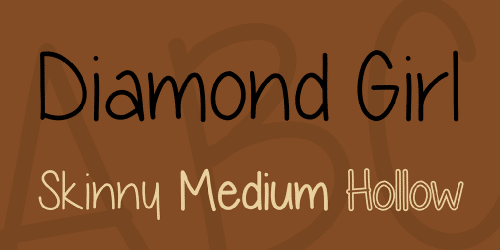diamond girl font